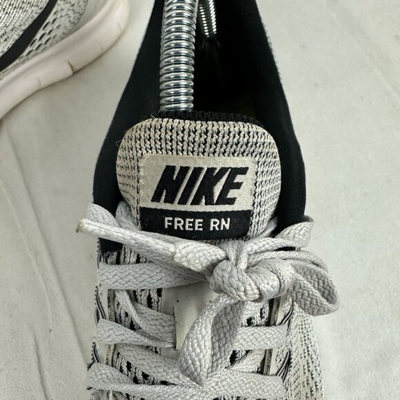 Nike Free RN Running Shoes US 8.5 EU 40 Mesh Gray & Black Lightweight Sneakers - Picture 4 of 10